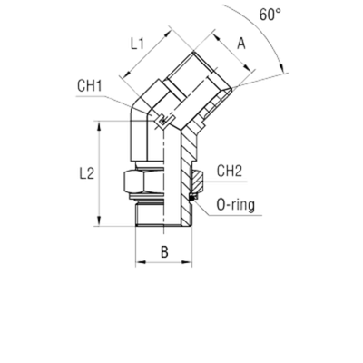 Штуцер FRG45 BSP 1 - BSP 1