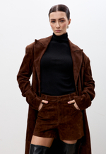 Шорты из натуральной замши