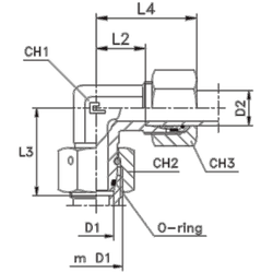Соединение PN90 DS16 М24х1.5 B4 (в сборе)
