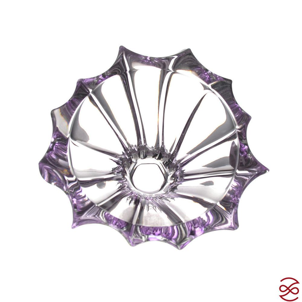 Конфетница Aurum Crystal Plantica 15 см фиолет.