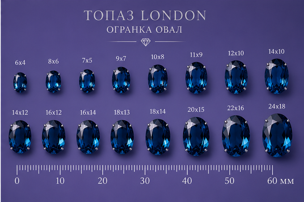 Топаз London Овал