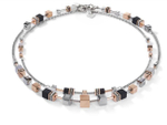 Колье-трансформер 4-in-1 сотуар Coeur de Lion Rosegold-Silver 5008/10-1631