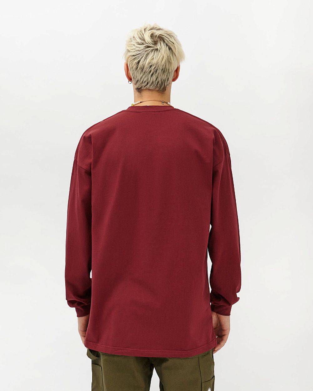 Лонгслив Anteater Long093 Handspray бордовый