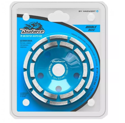 Чашка алмазная по бетону DIAFORCE BASIK/DOUBLE 125*22,23мм