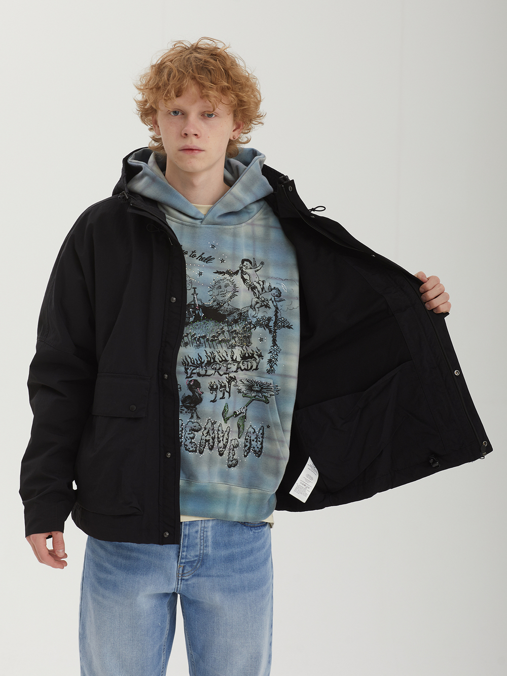 Мужская Парка Cropped Ripstop