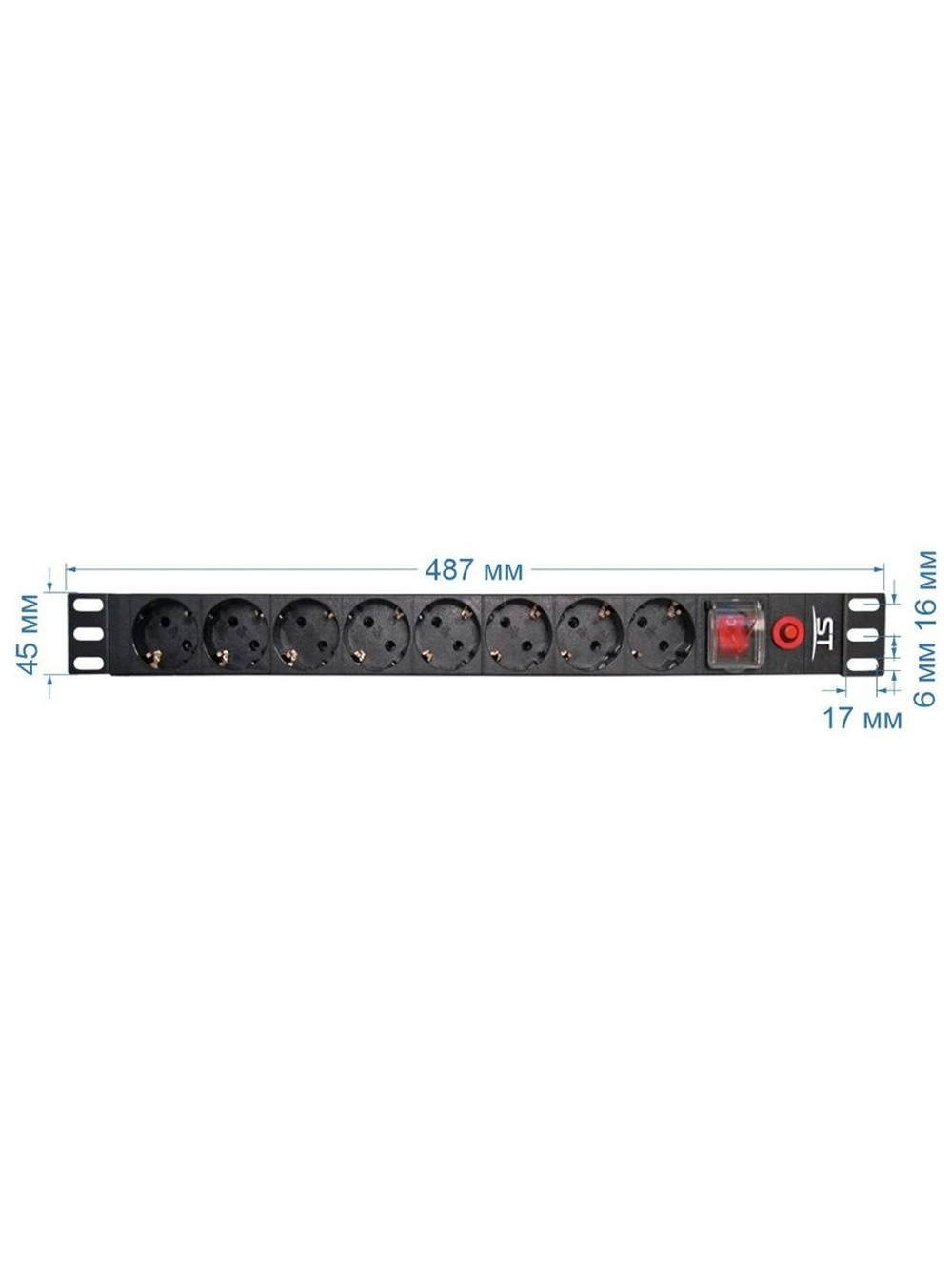 Блок розеток ST-PDU-08-SP