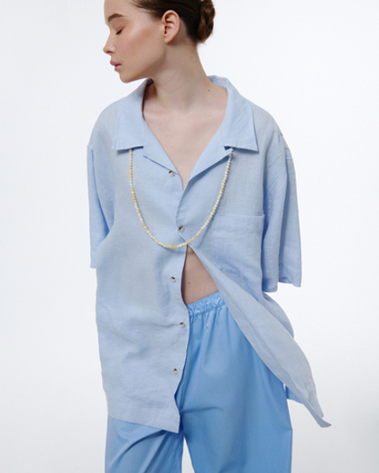 Нить из желтого кальцита