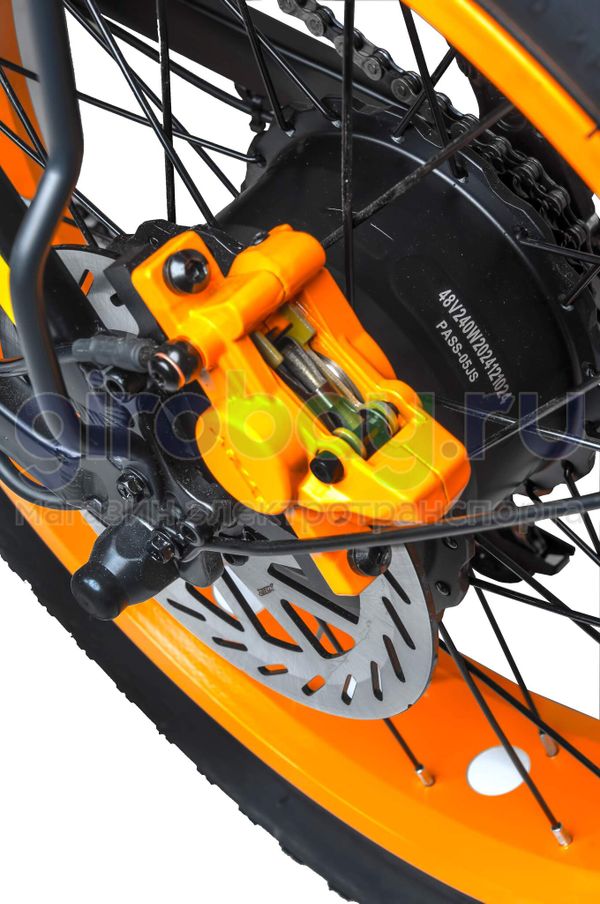 Электровелосипед Minako F11 Pro 2025 года (48V/20Ah) - Оранжевый обод