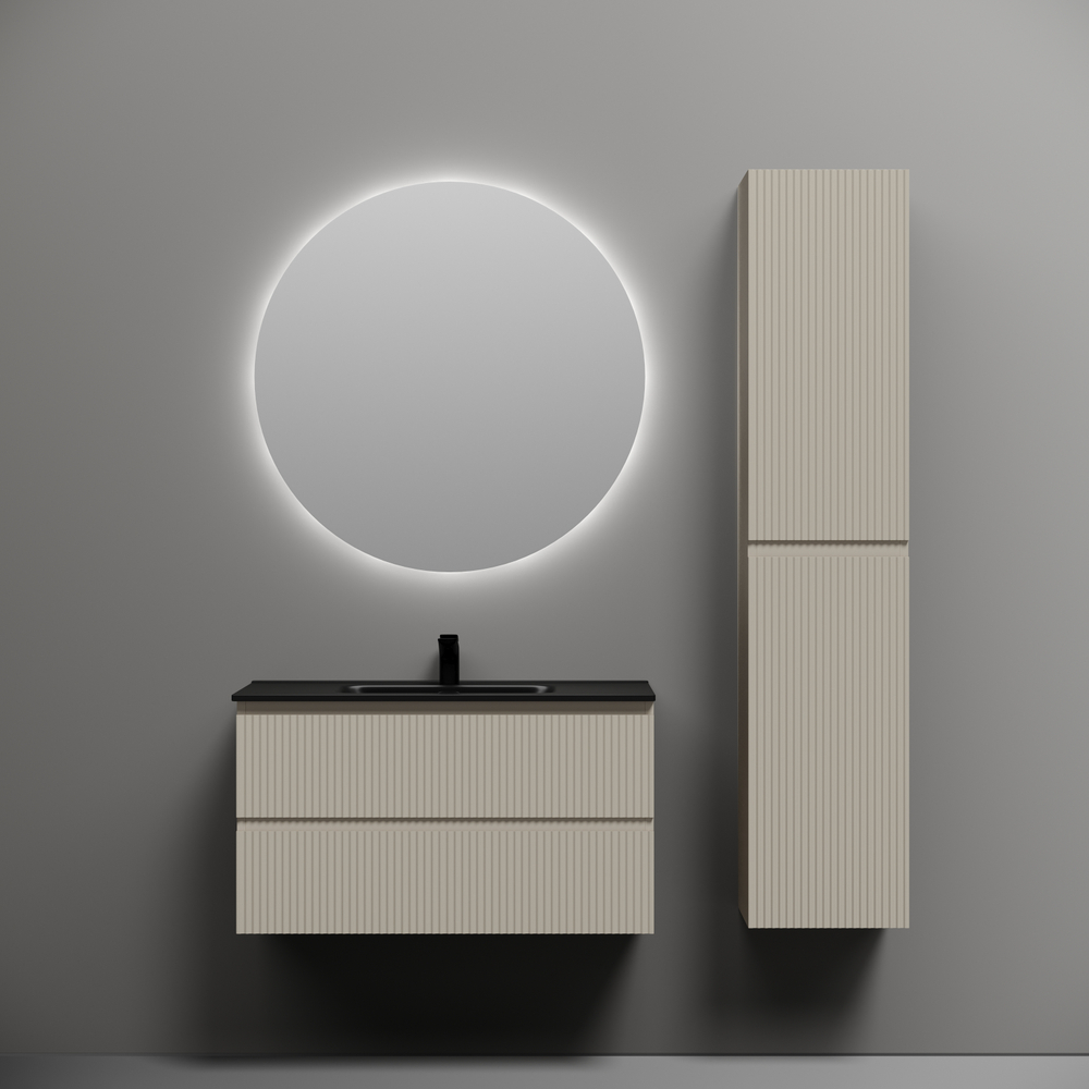 Тумба подвесная Sancos Snob R 890х445х500, c двумя ящиками оснащенными доводчиками, Beige Soft , арт.SNR90CE