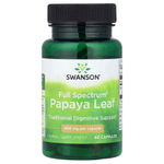 Swanson, Full Spectrum®, лист папайи, 400 мг, 60 капсул