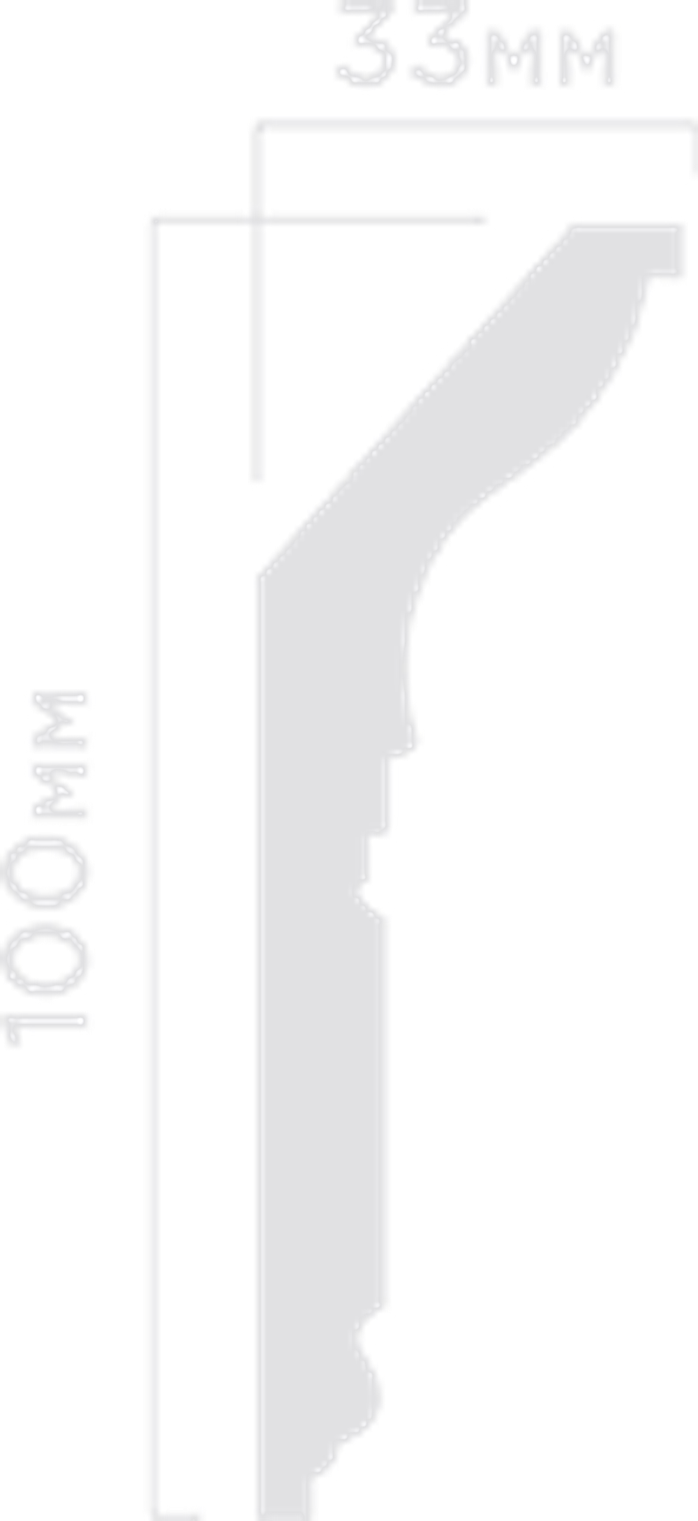 Карниз HiWood, 100x33 мм