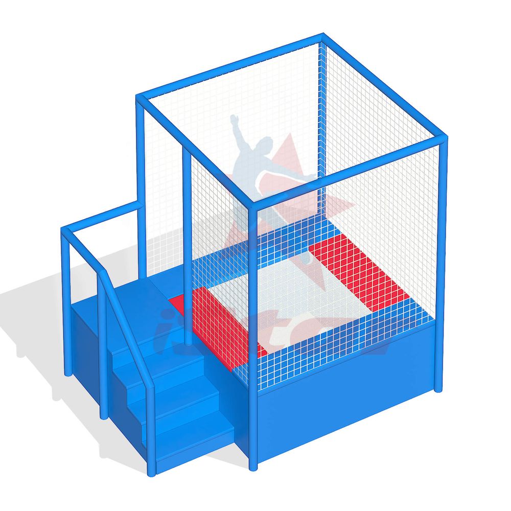 Батутный комплекс (мини) с ограждением - 1 батут