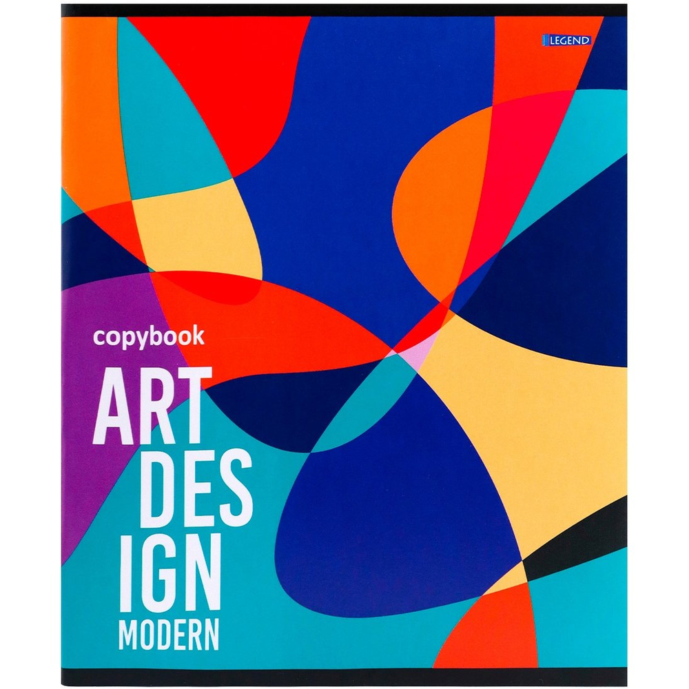 Тетрадь 96л., А5, клетка, Проф-Пресс "Современное искусство", скрепка, мелованная обложка, 4 дизайна в коробе