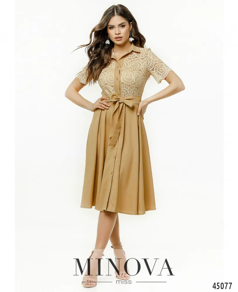 Платье 2179-бежевый Minova