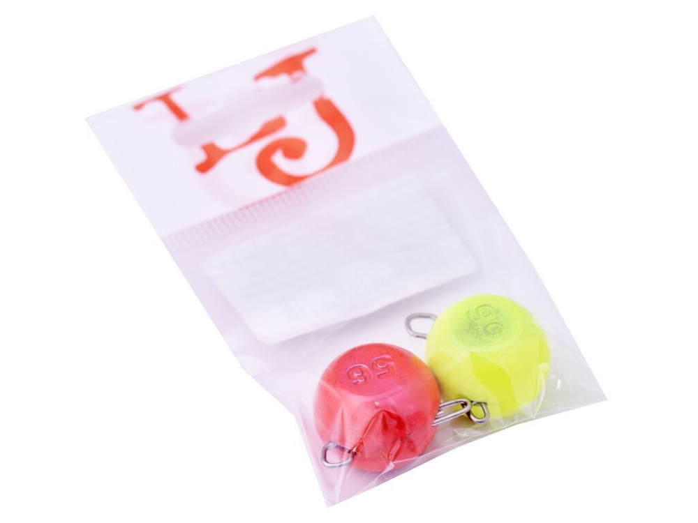Груз-головки разборные Lucky John BALL RGY MIX1 56.0г 2шт