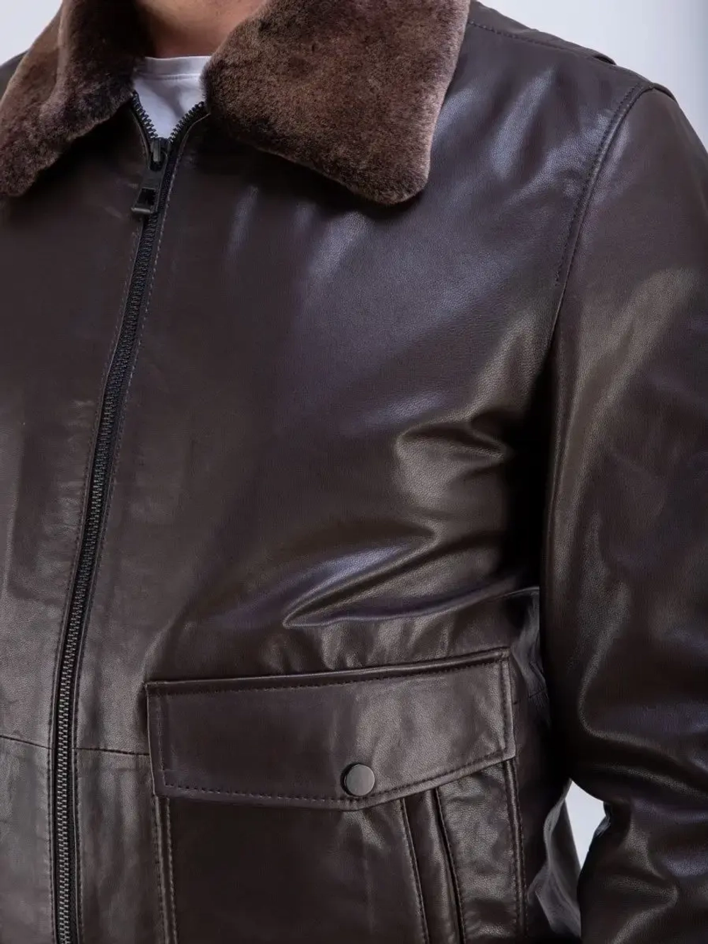 Куртка кожаная из натуральной кожи