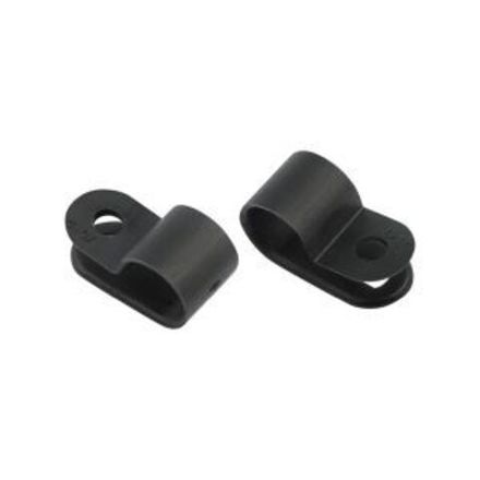 Кабельная скоба под винт REXANT 9 мм, черная, упаковка 50 шт.