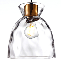 806110 Подвес NUBELLA 1х12W (led) E27 ЧЕРНЫЙ/БРОНЗА/ПРОЗРАЧНЫЙ