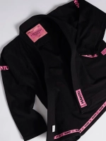 Кимоно MANTO "RISE 2.0" BJJ GI чёрно-розовое
