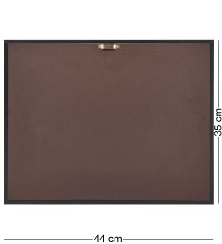 AMB-01/20 Икона «Иисус и Мария» (с янтарной крошкой) пласт.рамка L-37см