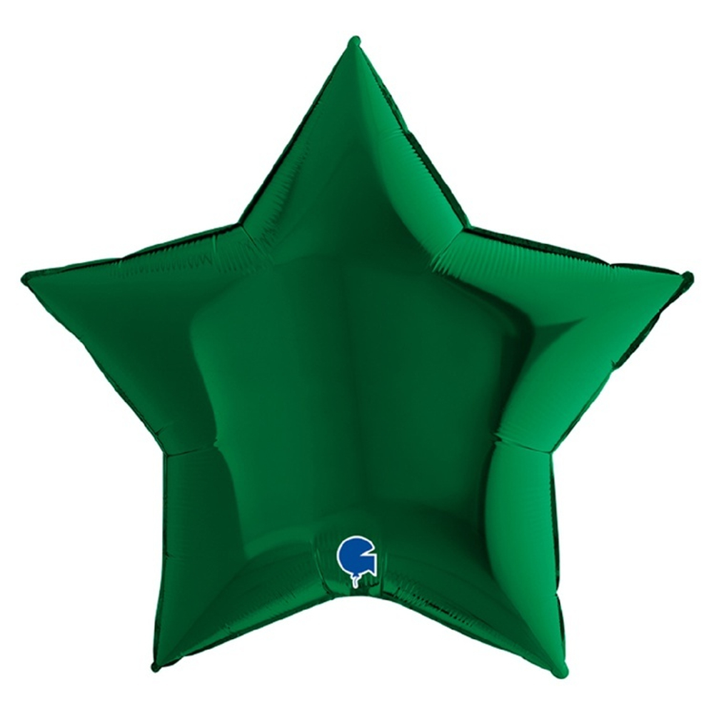 Шар Grabo звезда 36" металлик зелёный #36211DGR