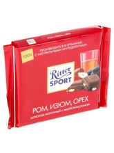Шоколад молочный Ritter Sport Ром, изюм, орех 100 г x 4 шт