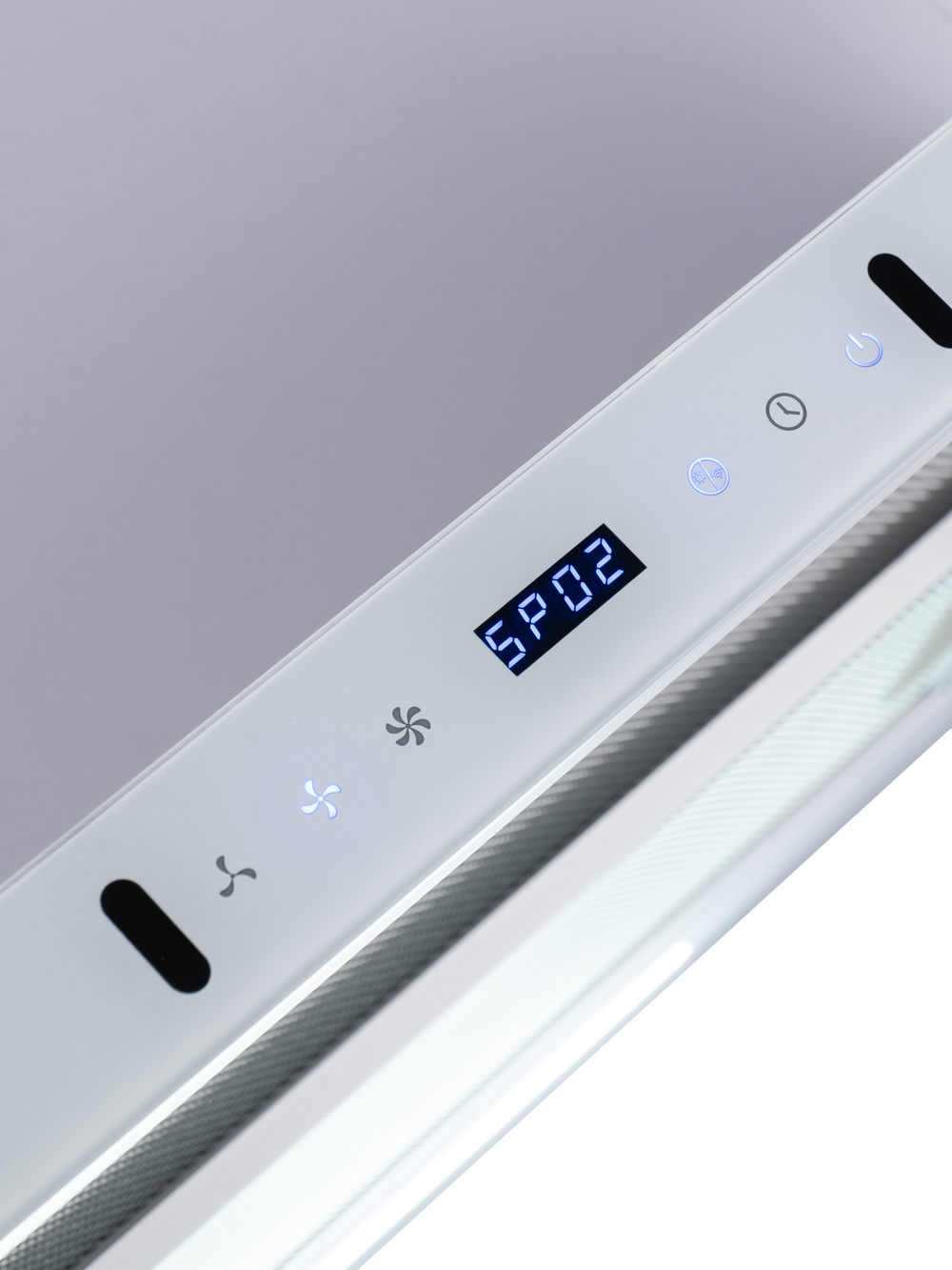 Кухонная вытяжка MACBI B-MTA-G60GW WHITE 1200м3/ч Белая, Жесты+Wi-Fi, авто выдвижная