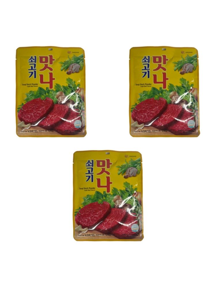 Приправа Манна Daesang со вкусом говядины, 100 г, 3 шт