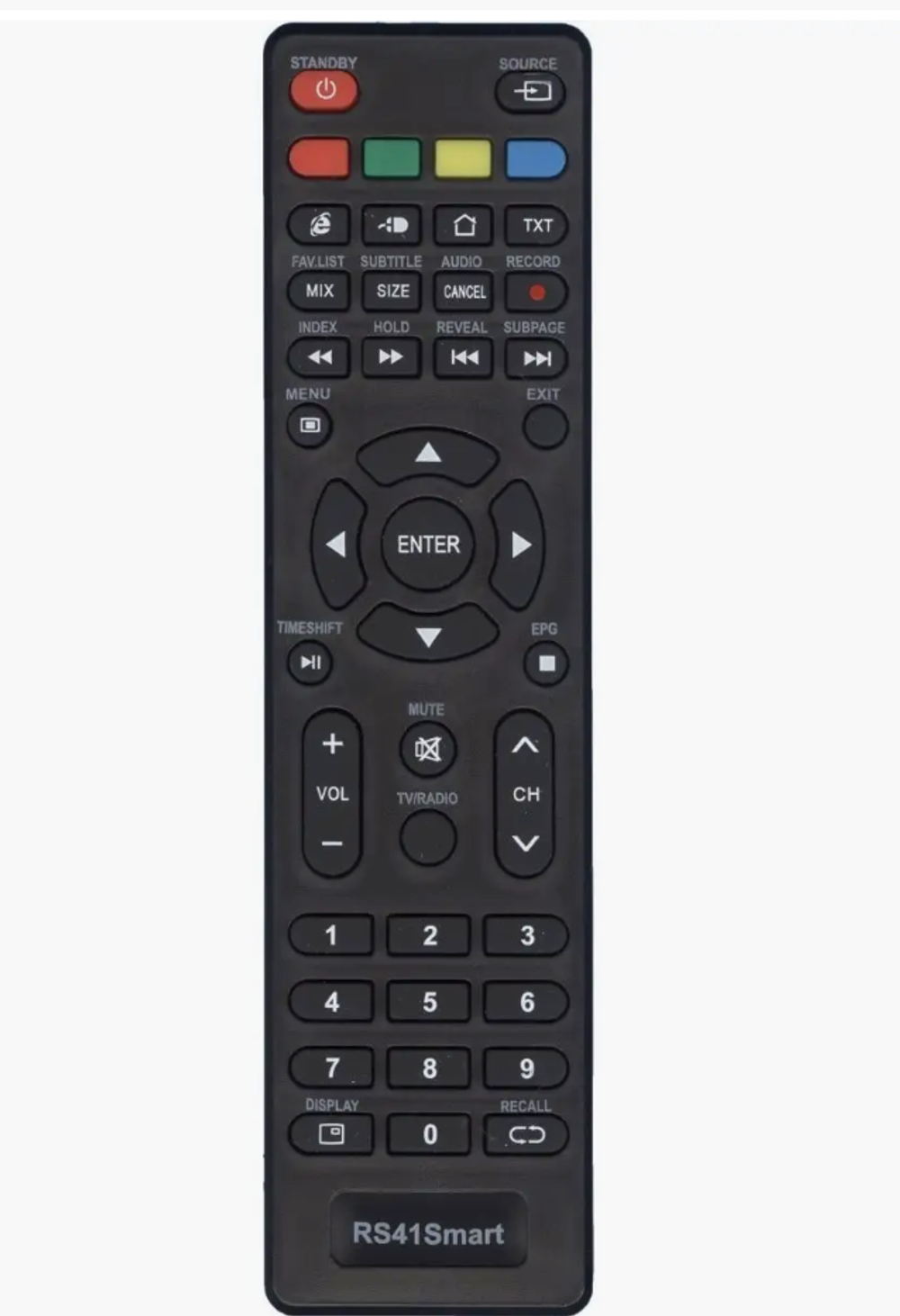Пульт Smart Универсальный RS41 с мышкой для Витязь Орион DEXP FUJION Supra Akira Новекс HI Erisson NESONS KRAFT ASANO LUMUS Vekta ECON без настроек