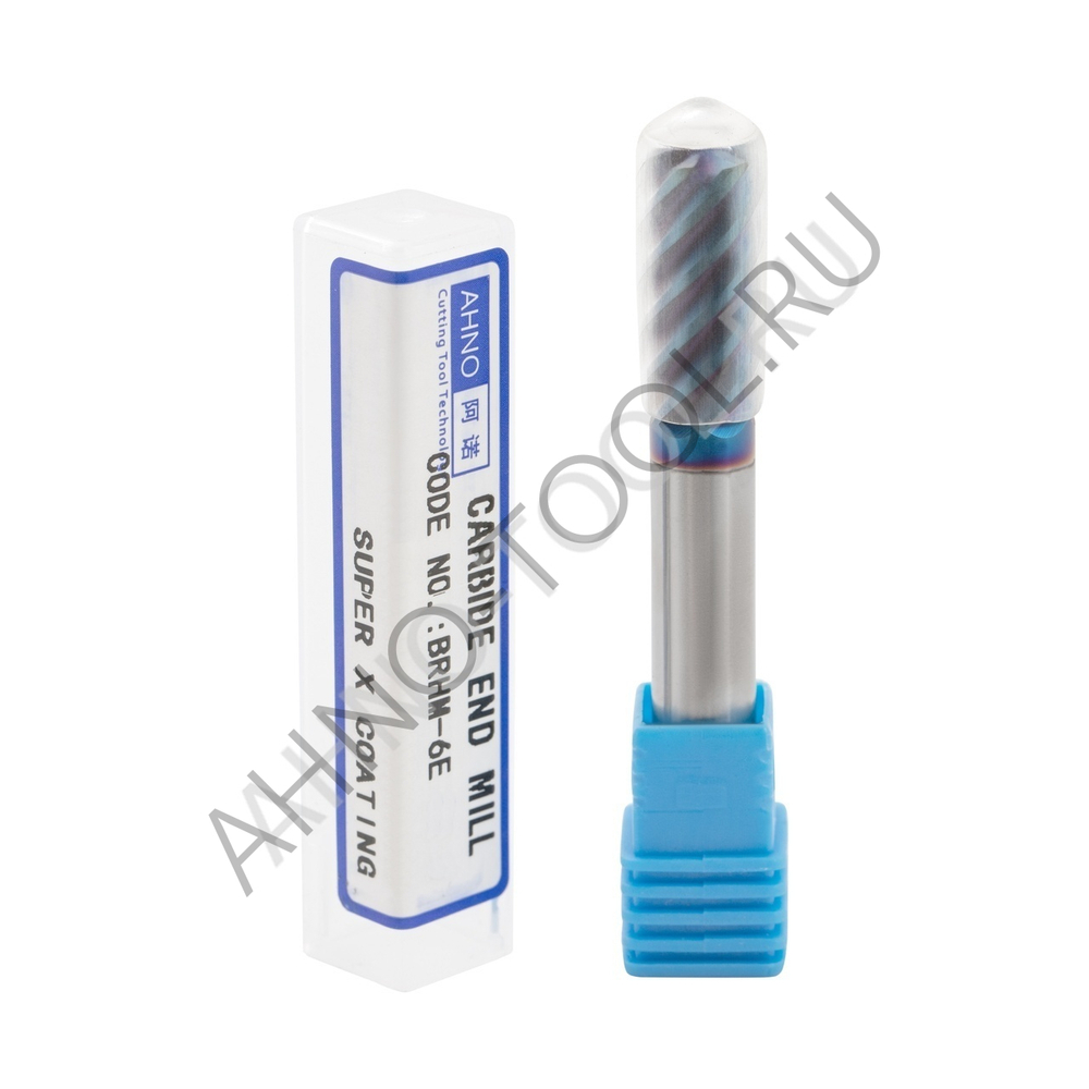 Фреза твердосплавная   6мм (L=50, l=18, хв=6) Z6 45° по закаленной стали BRHM-6E-D6.0 HRC65 AHNO
