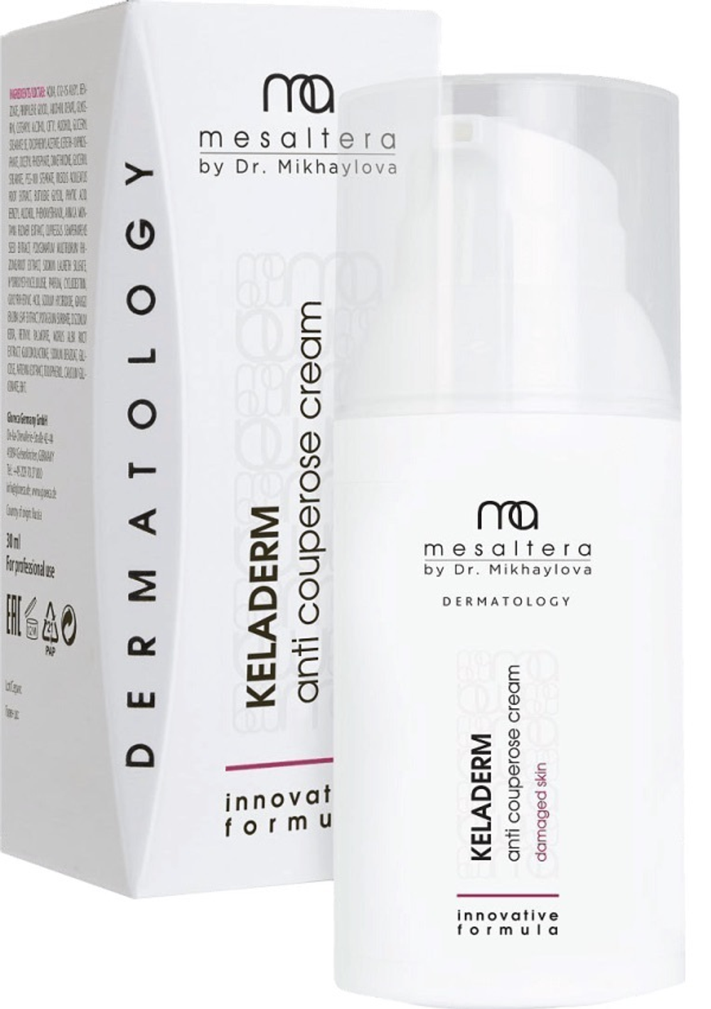 MESALTERA BY DR. MIKHAYLOVA АНТИКУПЕРОЗНЫЙ КРЕМ 30 мл | KELADERM ANTI COUPEROSE CREAM