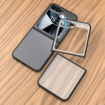 Чехол для Samsung Galaxy Z Flip 6 с прозрачной матовой задней панелью WLONS