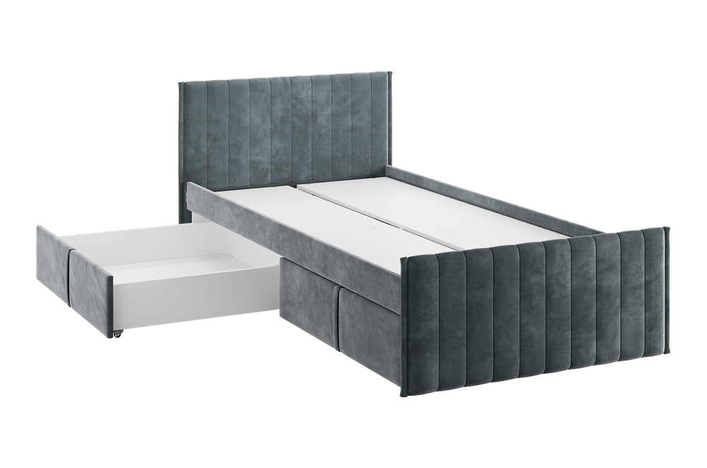Кровать с ящиком Твикс (велюр) МФ Мебельсон, г. Ижевск
