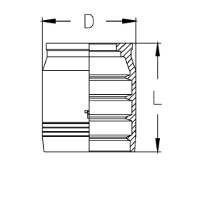 Муфта DN 25 4SP/4SH/R13/R15 CS NEW