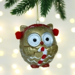 Елочная игрушка «Милая совушка» 7,5*6*8,5 см