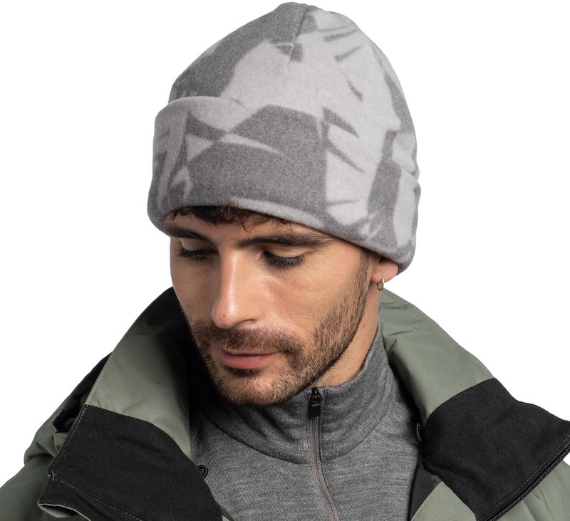 Шапка флисовая Buff Polar Prints Bondu Grey Фото 2