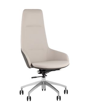 Кресло руководителя TopChairs Soulo светло-серый, серый