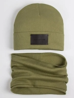 Шапка и снуд для мальчика осенние