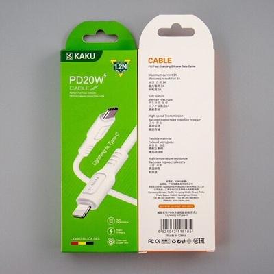 Lightning-Type C дата кабель KAKU KSC-536, 20W, 012506 Черный