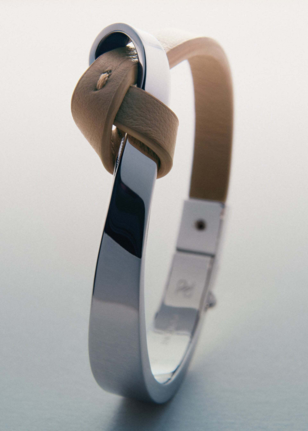 Polène Браслет Ormé Bangle, серо-коричневый