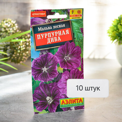 МАЛЬВА Пурпурная дива Аэлита Ц (10шт)