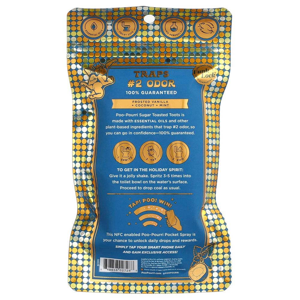 Poo-Pourri, Before-You-Go®, спрей-освежитель для туалета, с ароматом поджаренных с сахаром, 30 мл (1 жидк. унция)