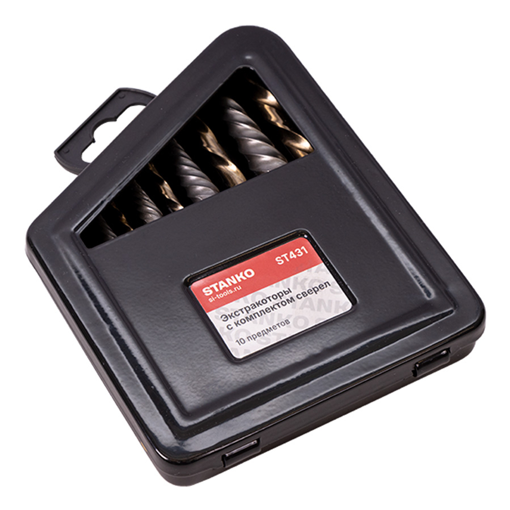Экстракторы с комплектом сверел. Набор 10 предметов ST431