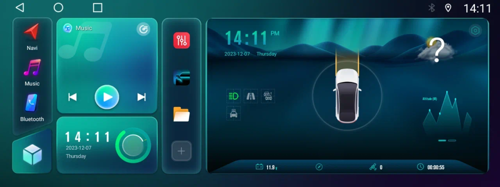 Магнитола для Lexus ES250 2012-2015 (взамен монохром экрана) - Carmedia SF-16ESL монитор 12.5" в стиле LEXUS на Android 12, TS10, CarPlay, 4G SIM-слот