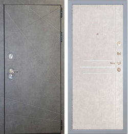 Входная дверь Лекс Соната Бетон серый (темный) №81 Бетон серый (светлый)