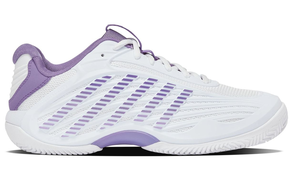 Женские Кроссовки теннисные K-Swiss Hypercourt Express 3 Clay - white/purple haze/lunar rock