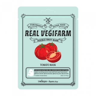 Тканевая маска с экстрактом томата FARMSTAY Fortheskin Super Food Real Vegifarm