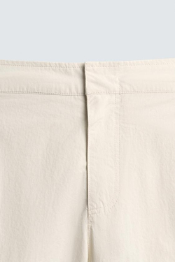 ZARA ДЛИННЫЕ ПЛАВКИ ИЗ РЕЛЬЕФНОЙ ТКАНИ, ЭКРЮ