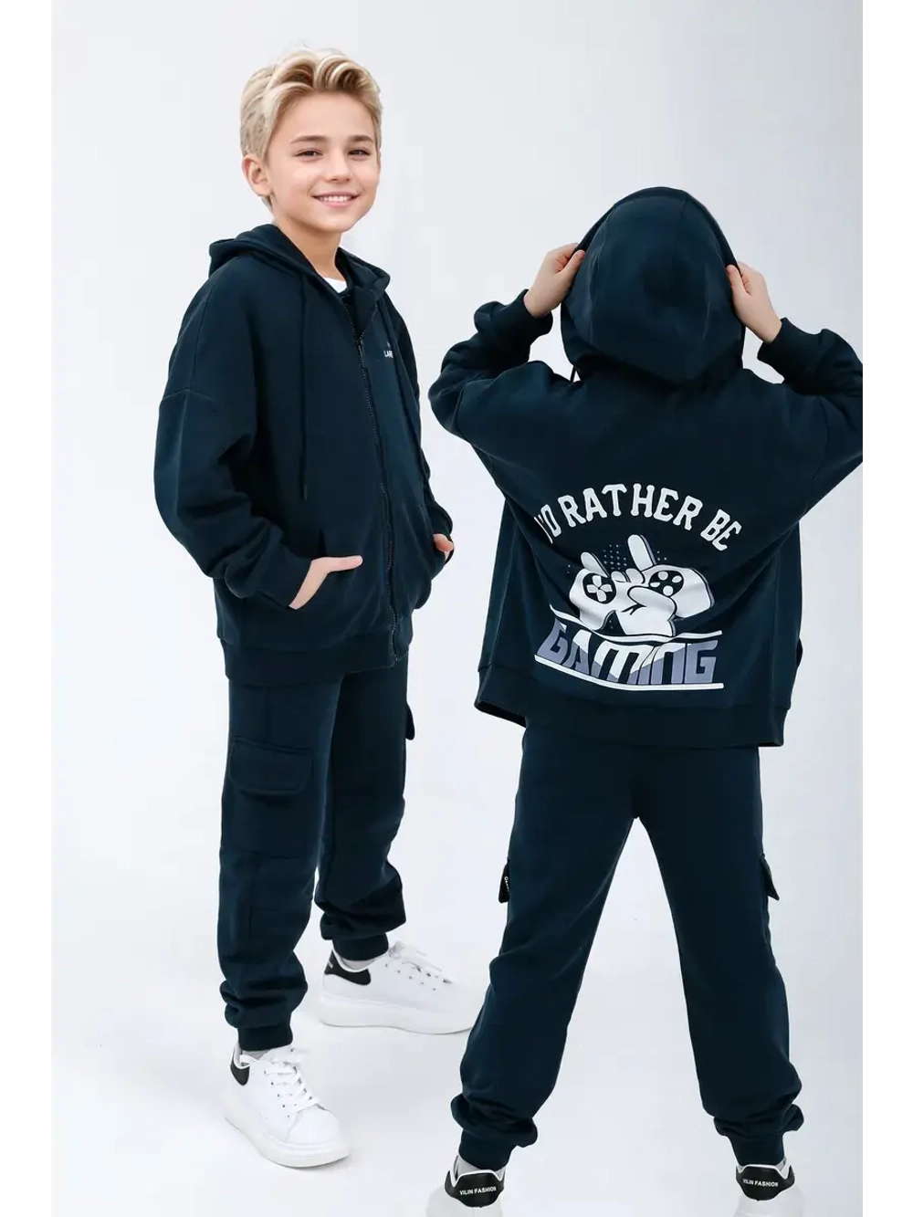 Костюм для мальчика в школу, худи и брюки