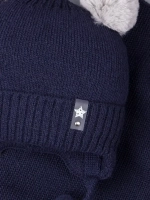 Шапка для мальчика зимняя вязаная и снуд